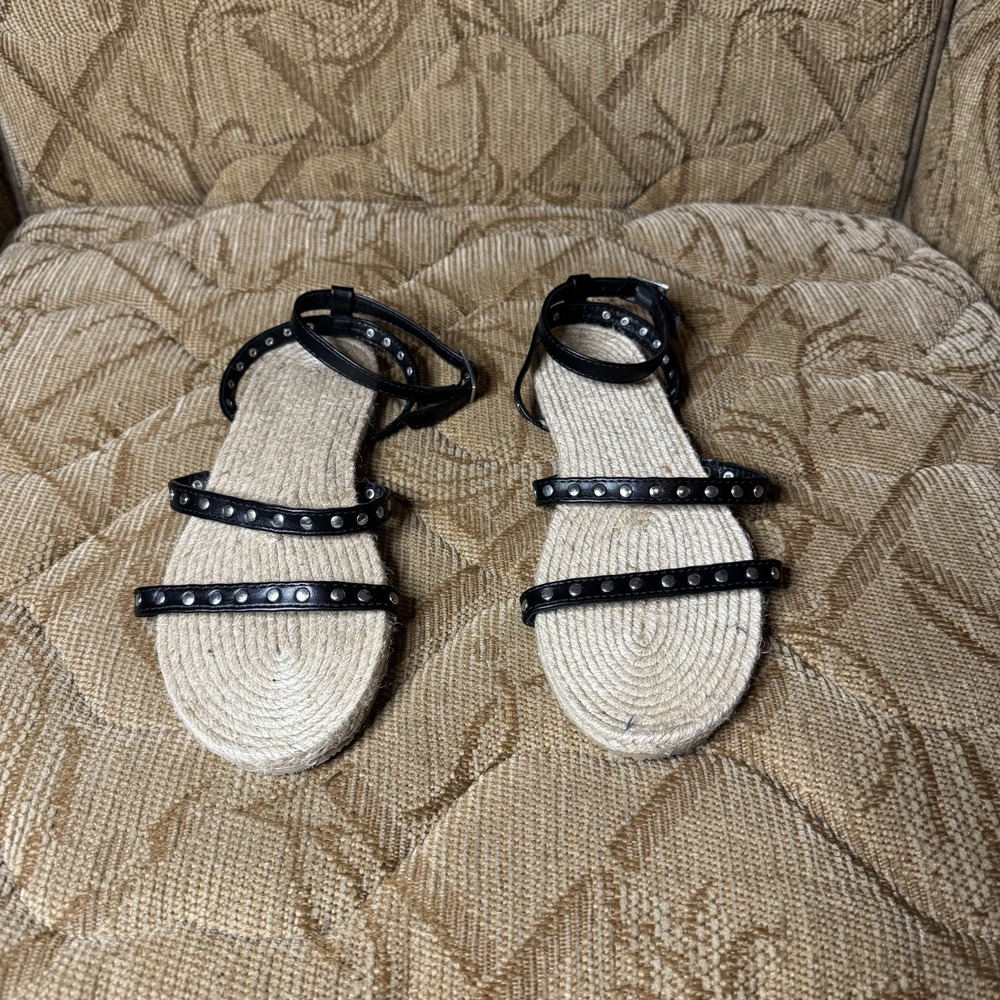 Aeropostale Studded Strappy Espadrille‎ Sandal Size 7 New